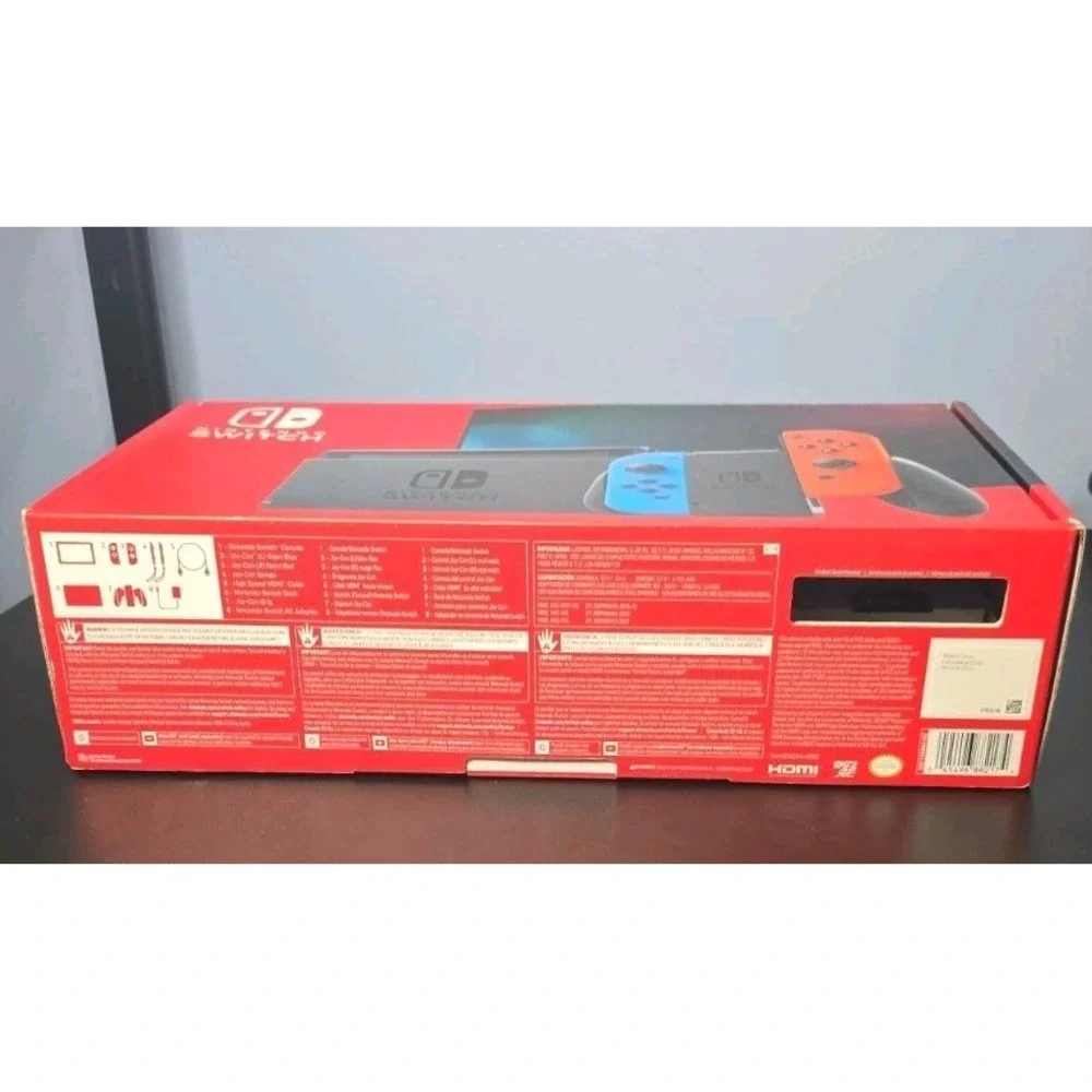 Nintendo Switch - BOX ONLY - Red & Blue Authentic Box - NO Console